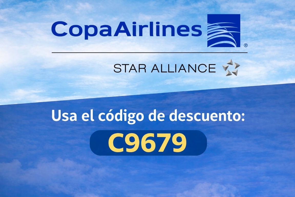 Copa Airlines, the congress's official airline, with discount code